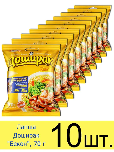 Доширак Лапша Квисти «Бекон» быстрого приготовления, 70 г