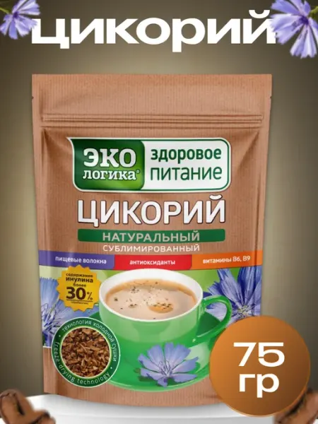 Эко Логика Сублимированный цикорий растворимый, 75 г