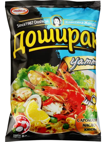 Doshirak Лапша Yammi со вкусом Том Ям, 80г