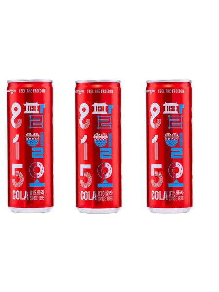 Woongjin Напиток газированный 815 Cola 250 мл, 3 шт