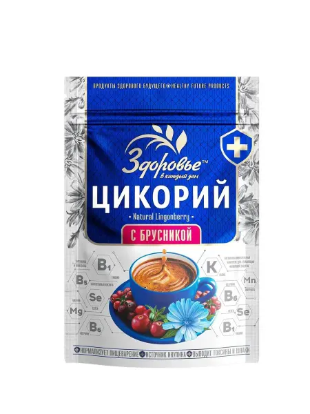 ЗДОРОВЬЕ Цикорий Гранулированный с брусникой, 85 г