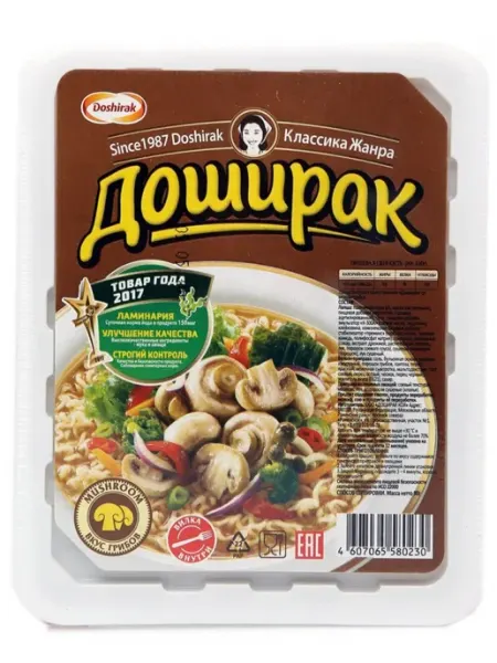 Doshirak Лапша Доширак со вкусом грибов 90 г