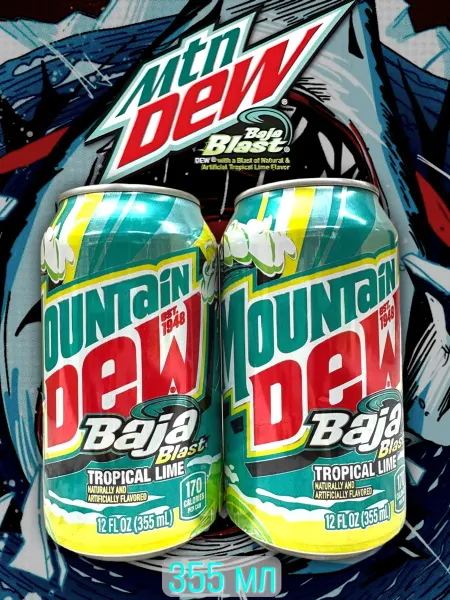 MOTi TOYS Газированный напиток Mountain Dew Baja Blast tropical
