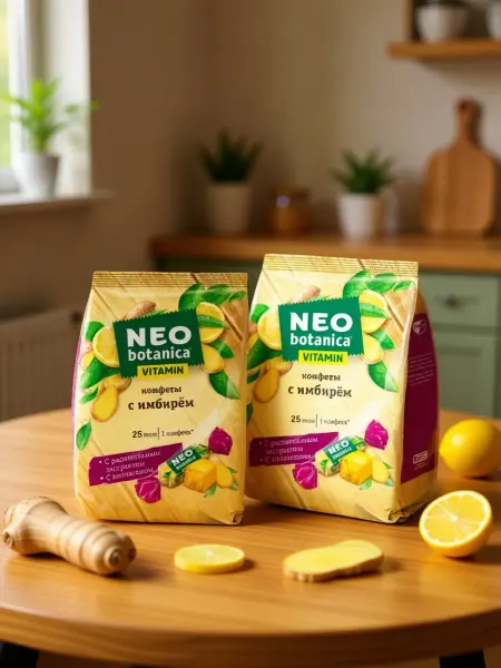 Neo Botanica Конфеты желейные с имбирём и витаминами 2 шт по 200 гр