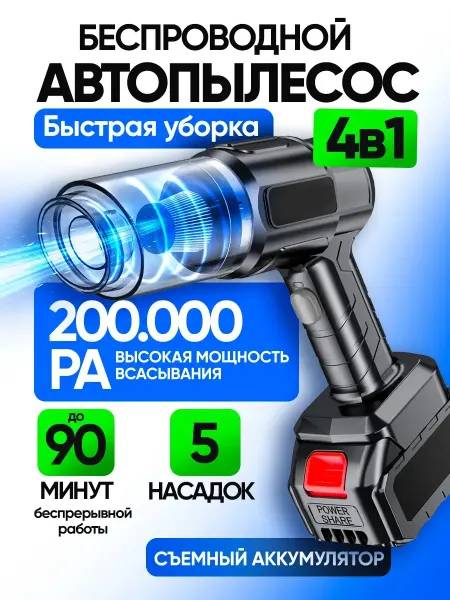 Glint Streаm Ручной беспроводной пылесос для автомобиля