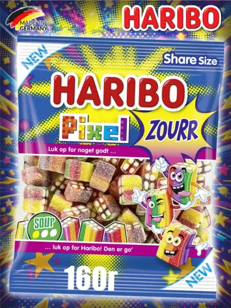 Haribo Кислые Жевательные Конфеты Харибо Пиксели