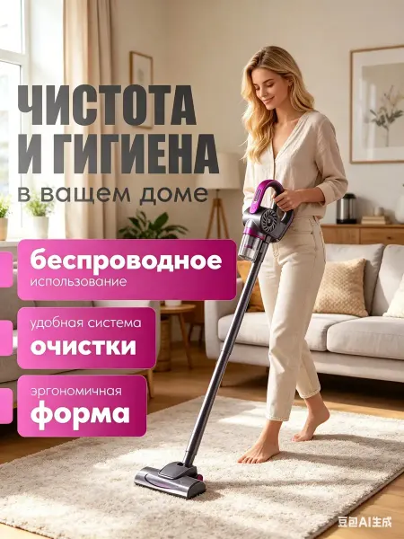Lunoo Беспроводной вертикальный пылесос для дома