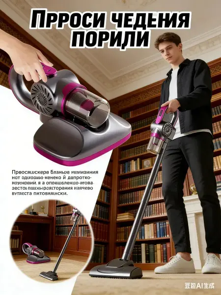 MELNIKSHOP Вертикальный пылесос беспроводной