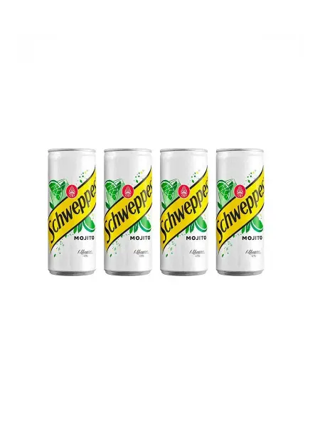 Schweppes Газированный напиток Mojito, 4 шт x 330 мл, Польша