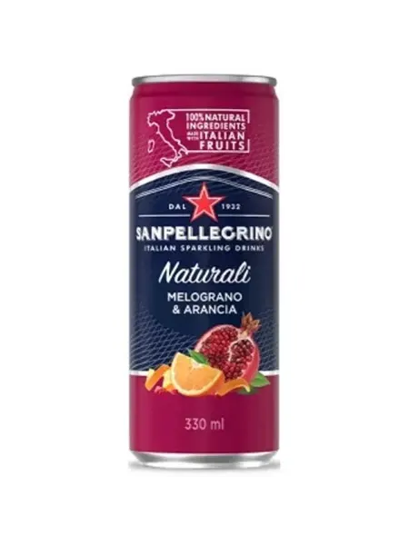 Напиток газированный S.Pellegrino Гранат-Апельсин алюминие