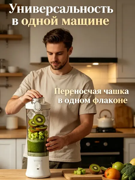 PHILIPS Блендер для смузи портативный универсальный многоцелевой