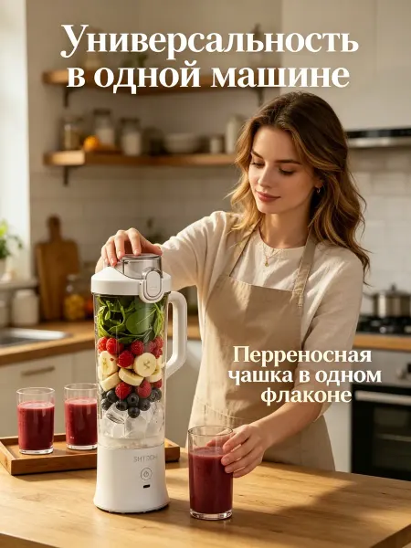 PHILIPS Портативный блендер быстрый удобный