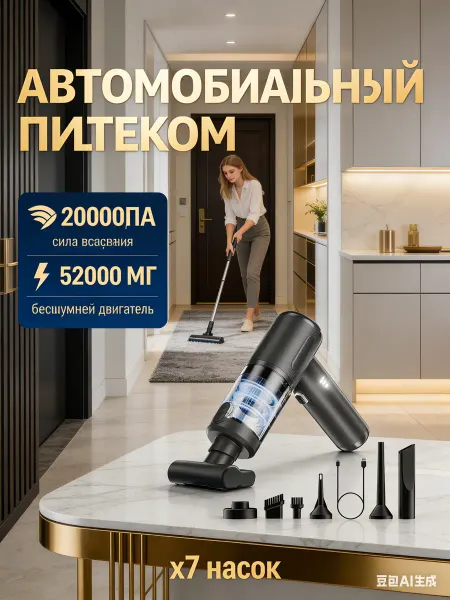ROBIX Пылесос для автомобиля беспроводной мощный