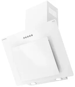 Вытяжка кухонная MEFERI AIRBOX60WH POWER на 60 см наклонная, белая, стекло, производительность 900 м3/ч, 3 скорости, низкий уровень шума, режимы отвод и рециркуляция