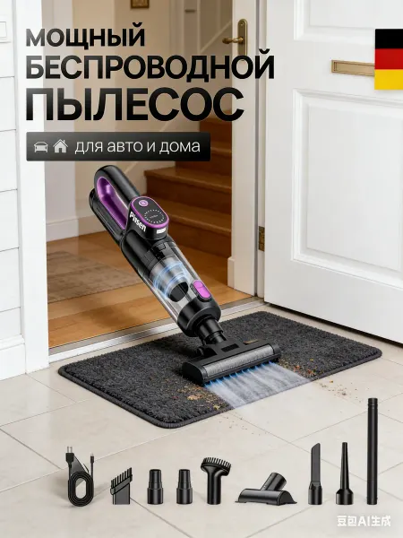 StarWind Мощный беспроводной пылесос