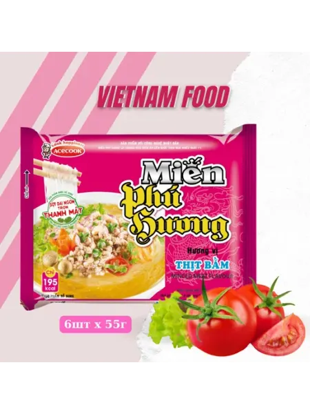 Vifon Стеклянный вьетнамский вермишель с вкусом фарш 6шт