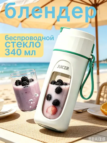 Компактный беспроводной блендер для смузи