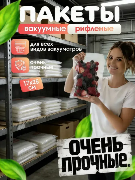 Пищевые вакуумные пакеты для су-вида и хранения
