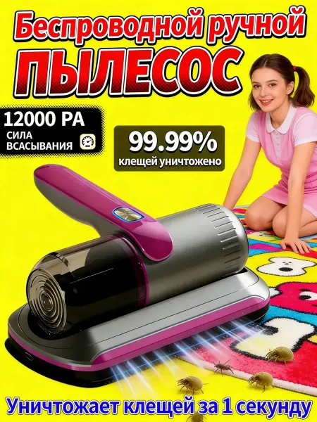 Пылесос от пылевых клещей портативный