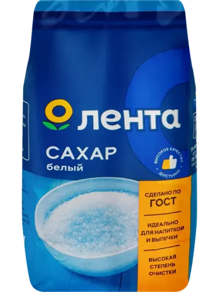 Лента Сахар белый, ГОСТ, 1кг, 1шт