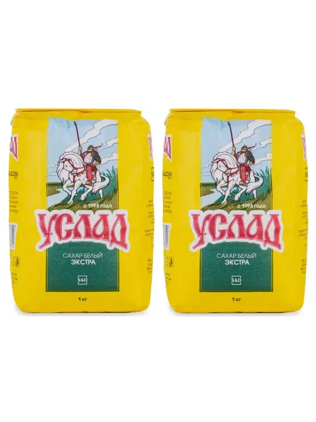 Услад Сахар-песок, 1 кг х 2шт