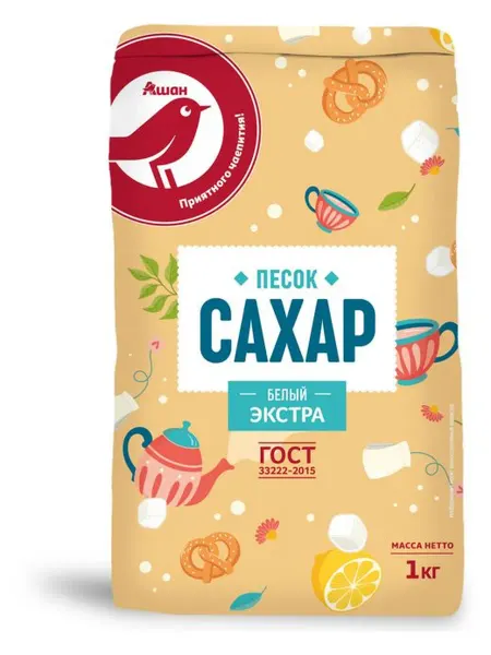 Сахар-песок Красная птица Экстра 1кг