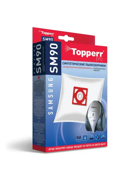 Topperr мешок для пылесоса (пылесборник) синтетическийsm 90, samsung