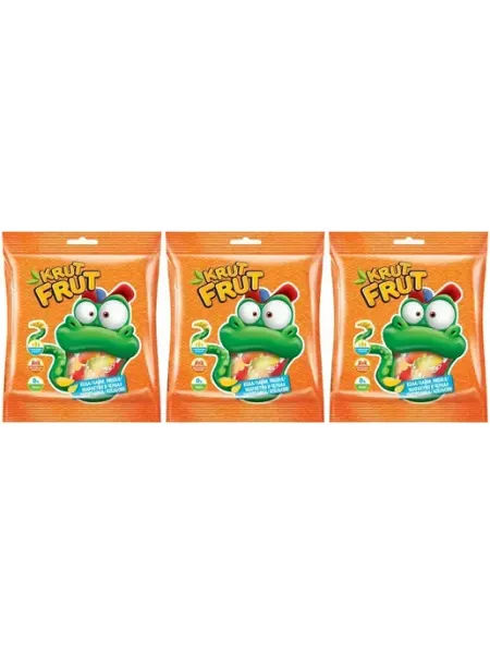 Krut Frut Мармелад жевательный Змейки, 70 г, 3 уп