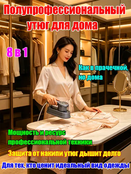 Rowenta Портативный дорожный электрический утюг для одежды