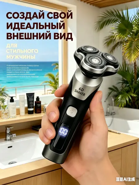 Xiaomi Электробритва мужская с насадками 3 в 1