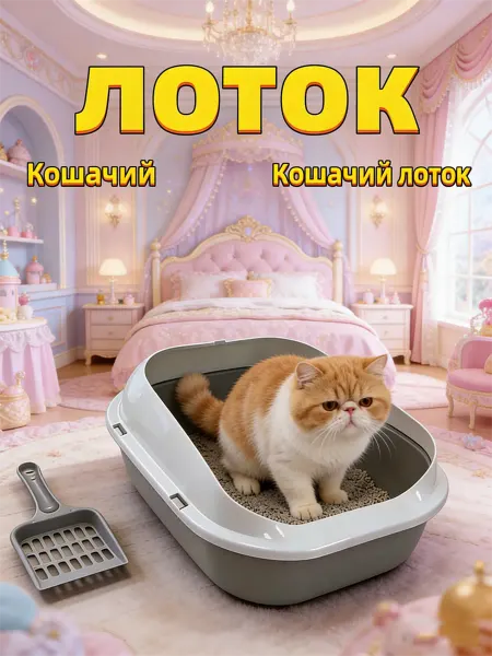 Petkit Кошачий лоток с высокими бортами 37*28*15.5CM