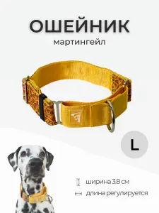 Ошейник мартингейл широкий 3,8см (безопасная полуудавка) Rafa Petshop
