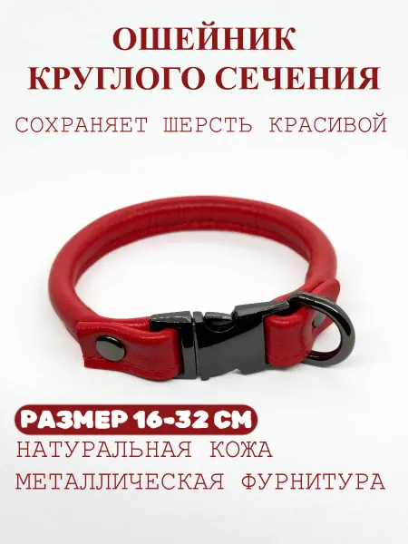 Astarta dog Ошейник круглый для собак мелких пород круглого сечения
