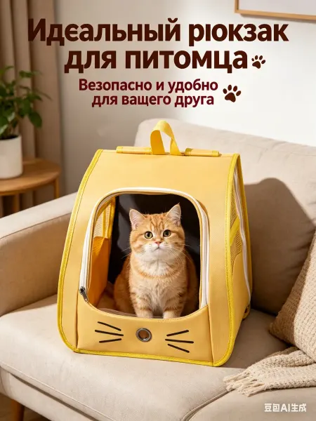 BOBRIKGORA Переноска рюкзак для кошек и собак мелких пород