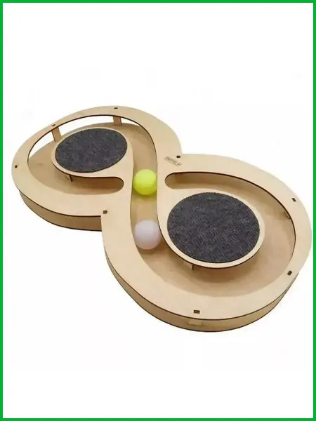 GoSi Игрушка для кошек Игровой комплекс Восьмерка с шариками