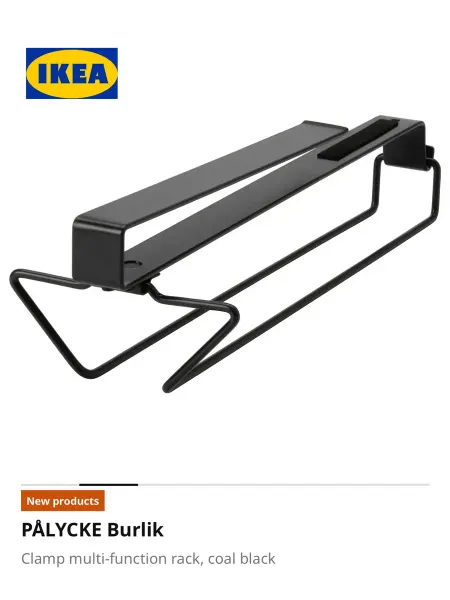 Икеа Держатель для фужеров PÅLYCKE IKEA черный