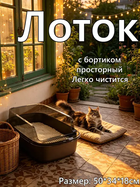 IKEA Увеличенный лоток-туалет от разбрасывания, легко чистить