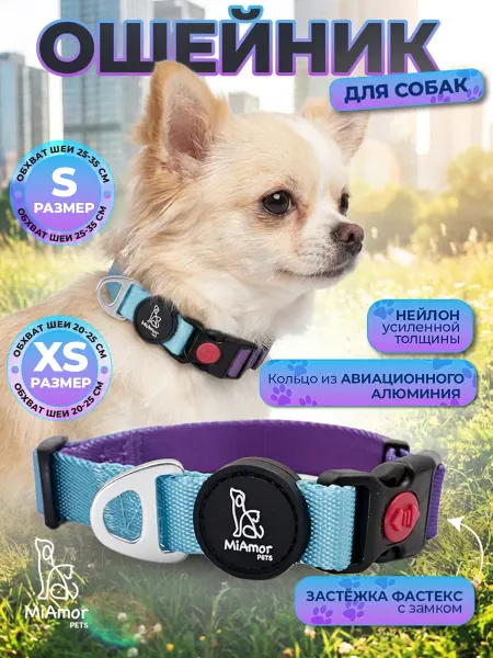 MiAmorPETS Ошейник для собак мелких пород