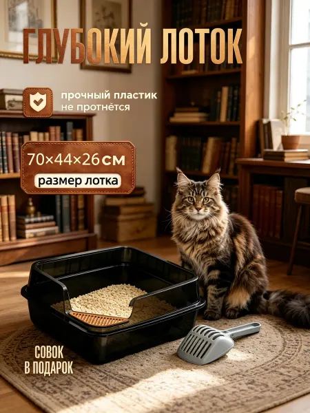 V.I.Pet Лоток большой с высокими бортиками
