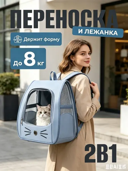 VdovinA Сумка переноска на плечо для собак, кошек