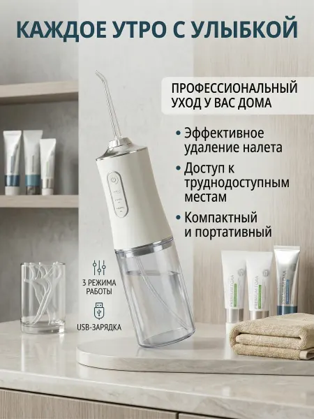 Xiaomi Компактный портативный мини-ирригатор для профессиональной ч…