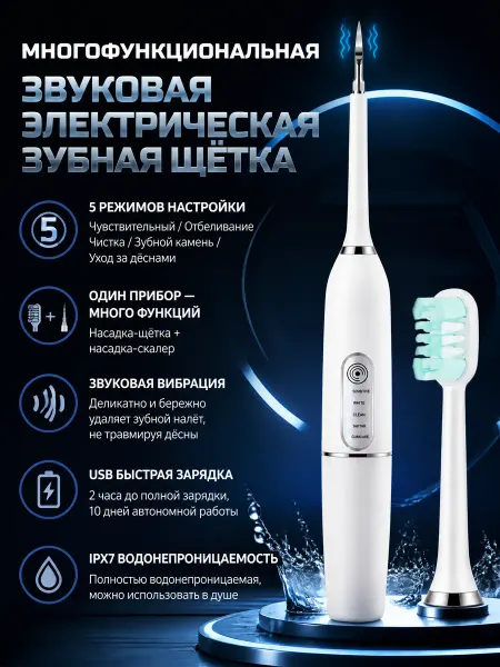 Xiaomi Щетка для улыбки с функцией отбеливания и массажа