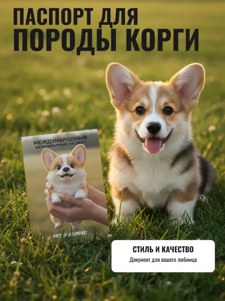Паспорт ветеринарный международный. Порода Корги