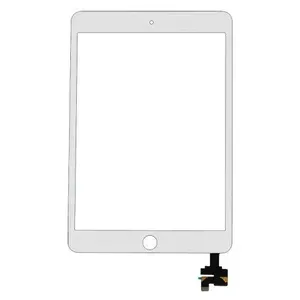 Сенсорное стекло (тачскрин) iPad mini 3 (Белое) (AAA) с коннектором