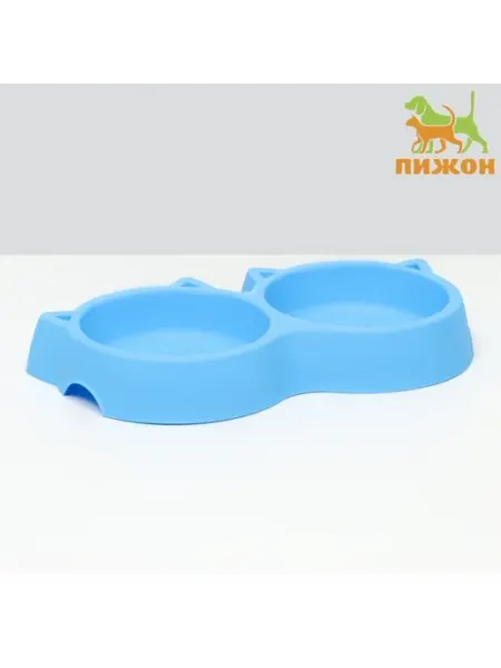 Элегантная двойная миска для питомцев