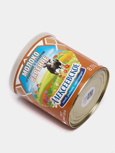 Вареное сгущённое молоко Алексеевское, с сахаром, 360 гр