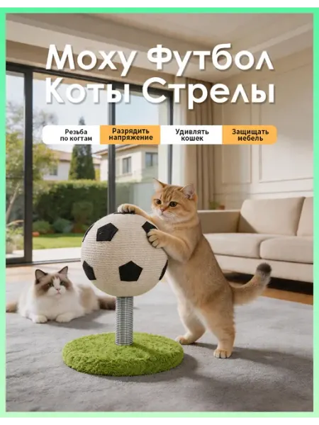 Пружинная футбольная когтеточка