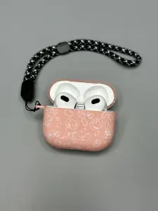Чехол для airpods 3 , на наушники айрподс 3 , защитный кейс силикон soft-touch , с принтом Luxo ,Kaws