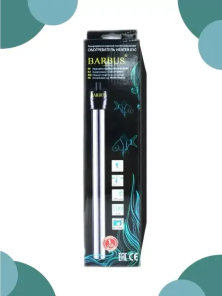 Barbus Аквариумный металлический обогреватель HEATER 010, 100Вт