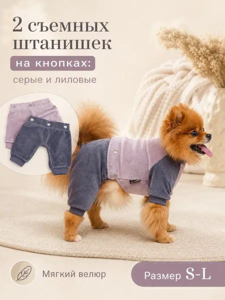 ZooTwoNatiPremium Комбинезон для собак и кошек 3 в 1
